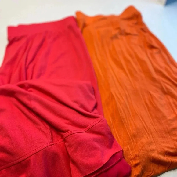 Women’s high low skirts. Giuliana skirt. Pink wrap ruffle lined pencil skirt. - Picture 3 of 16